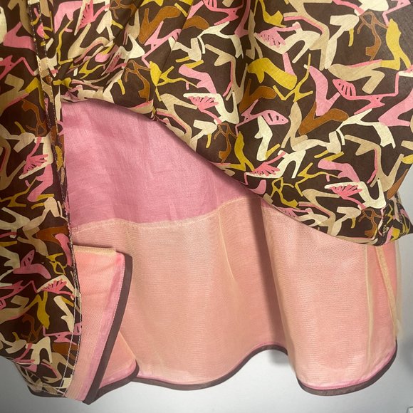 Kay Unger Shoe Heels Print Dress Size 6 Fun Quirky Colourful Pumps - Picture 6 of 12